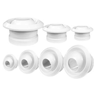 球喷风口射流中央空调球形带调节阀新风系统排出风口abs圆形