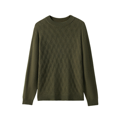 皮皮狗男士半高领羊绒衫