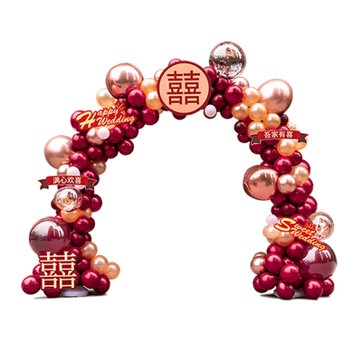 气球拱门布置结婚气球拱门装饰