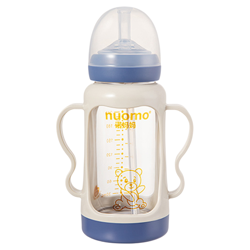 全通直饮防摔玻璃奶瓶300mL