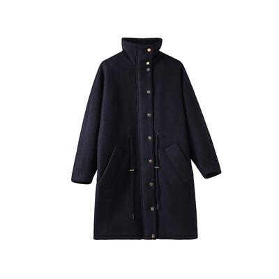 CHESONSE新款毛呢中长款羊毛外套