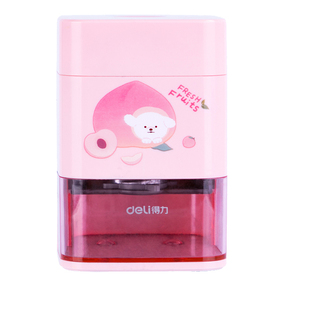 得力削笔机小学生用手摇削笔器卡通多功能刨旋绞铅笔器卷笔刀包邮