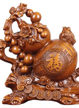多福多财葫芦摆件中式家居装饰品
