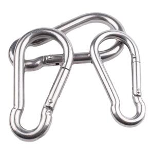 304不锈钢登山扣快挂弹簧扣卡扣安全保险扣连接扣葫芦扣狗链扣