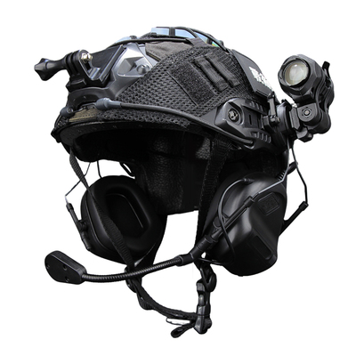 FAST经济版战术头盔套装军迷cs野战通讯耳机电筒自由装载战术装备