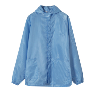 防尘服连帽分体静电衣洁净服无尘服喷漆防护服男女蓝色白色工作服