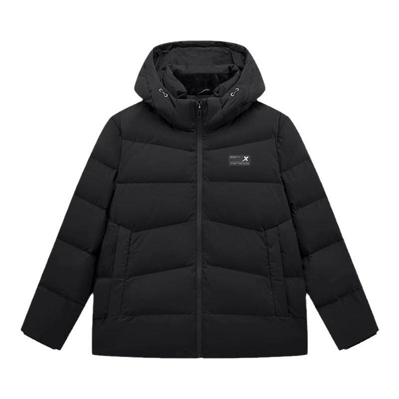 特步2024新款羽绒服加厚保暖男
