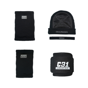 C31街舞breaking地板舞BBOY儿童护具全套头转帽加厚护肘护腕护膝