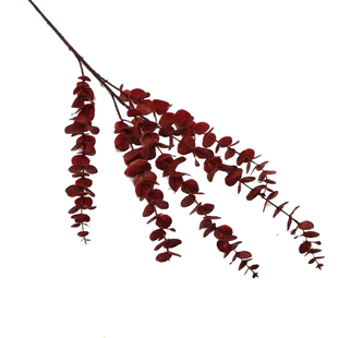 婚礼堂仿真花材绿植进口尤加利苹果叶金钱叶婚庆家居橱窗装饰花艺