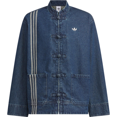 Adidas/阿迪达斯正品三叶草男女中式牛仔宽松休闲外套JZ9928