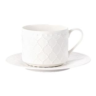 玛戈隆特枫丹白露骨瓷咖啡杯碟高档精致拉花杯茶杯套装高级感杯子