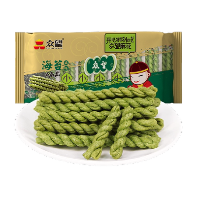 众望海苔咸味手工小麻花糕点
