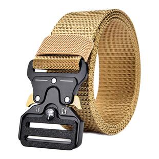 合金扣快拆战术腰带男款帆布户外尼龙结实编织眼镜蛇皮带蛇口腰带