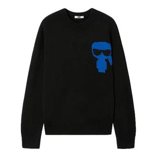KARL LAGERFELD卡尔拉格斐【绵羊毛】25秋新品长袖套头针织衫男装