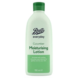 【批发】英国BOOTS博姿小黄瓜乳液维他命保湿霜补水润肤色150ml