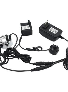 假山流水喷雾雾化器水泵水泵循环雾化一体机茶盘鱼缸盆景流水喷雾