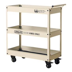 longlife工业风小推车阳台绿植洞洞板置物架客厅零食移动收纳工具