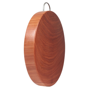 江南太太铁木砧板实木家用菜板整木圆形案板粘板小钻板刀板切菜板