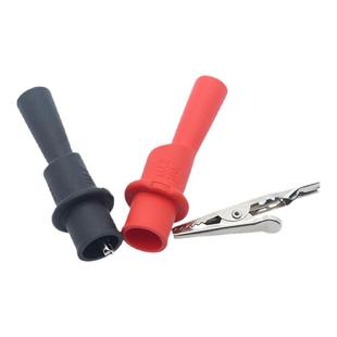 胜利万用表表笔夹鳄鱼夹测电容夹子电源测试夹子电容表笔夹表棒夹