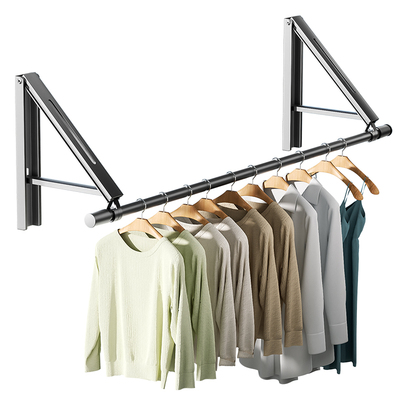 隐形折叠晾衣架免打孔壁挂式窗户