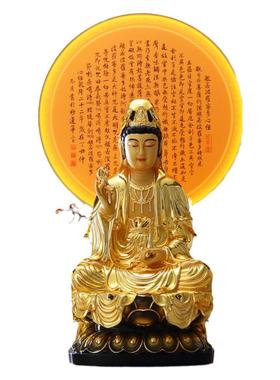 佛龛佛背景灯观音菩萨灯佛光普照