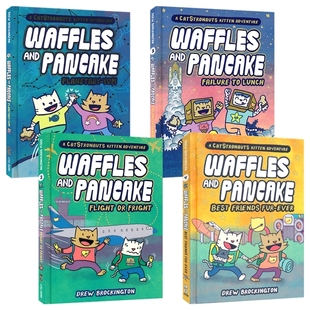 Waffles and Pancake 猫猫华夫饼和煎饼系列1-4 全彩漫画 儿童科普 小学英语课外读物 英文原版进口儿童图书