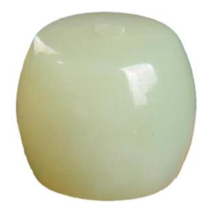 天然和田玉单珠老型珠新疆且末料直切散珠12手串diy配珠文玩配饰