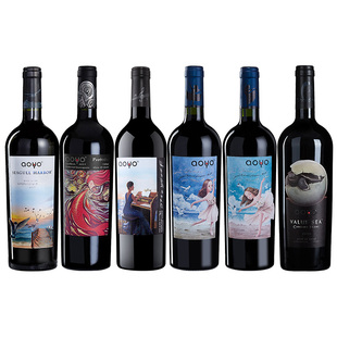 傲鱼红酒智利原瓶进口赤霞珠干红葡萄酒高颜值整箱6瓶装旗舰正品