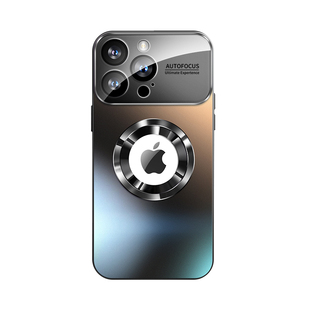 适用苹果14手机壳iPhone15保护套16promax新款17透明13pro磨砂玻璃12情侣女plus高级感磁吸11镜头全包防摔男p