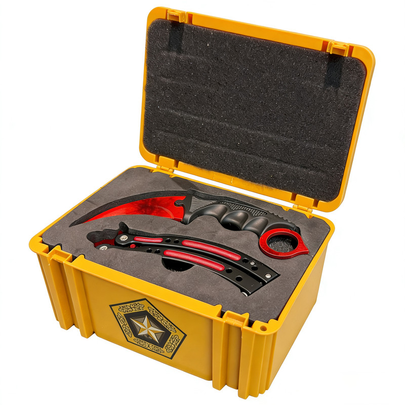 CSGO周边蝴蝶爪子开箱玩具摆件