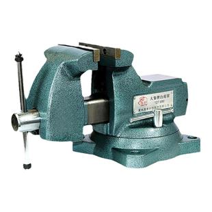 重型台虎钳大象方钢导轨工业级超全钢夹具超耐用4寸8寸超重型台钳