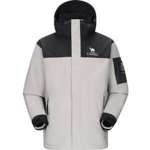 骆驼户外三合一冲锋衣男女2024新款户外防风防水夹克登山服外套男