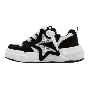 【黄明昊，十个勤天同款】双子星厚底潮流复古运动情侣面包板鞋