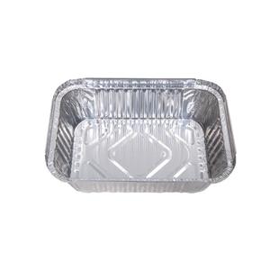 锡纸盒烧烤专用长方形锡纸碗盘圆形打包盒外卖商用铝箔一次性餐盒