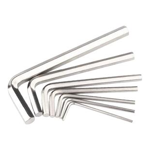镀镍内六角扳手L型六角陵把手六角螺丝刀0.9/1.5/3/4/5-8/10/12mm