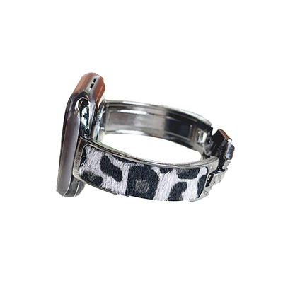 豹纹手镯金属新款表带