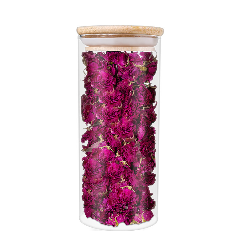 平阴玫瑰花茶泡水冷泡花茶整朵干玫瑰花干花瓣食用重瓣玫瑰花冻干