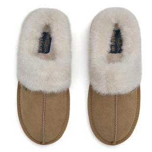 RockfishWeatherwear毛毛鞋一脚蹬保暖加绒穆勒鞋厚底女鞋