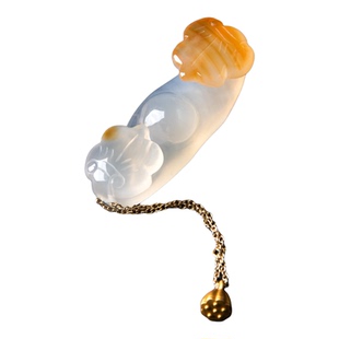 笔搁笔托玉石镇纸文房四宝笔山如意伴手礼玛瑙书法摆件送礼笔架