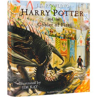 彩绘版第4部 哈利波特与火焰杯英文原版精装小说全彩插图版Harry Potter and the Goblet of Fire Illustrated Edition