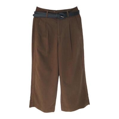 太阳花高腰显瘦直筒新款阔腿裤女