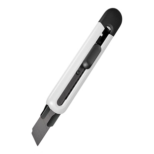 得力黑刃美工刀壁纸刀特弗龙防粘不锈钢裁纸刀手工专用小型快递刀开箱刀60°美术生雕刻小刀削笔刀刀具刀片