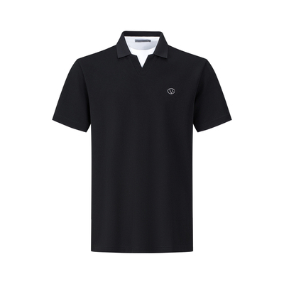 卓凡尼·华伦天奴假两件男POLO衫