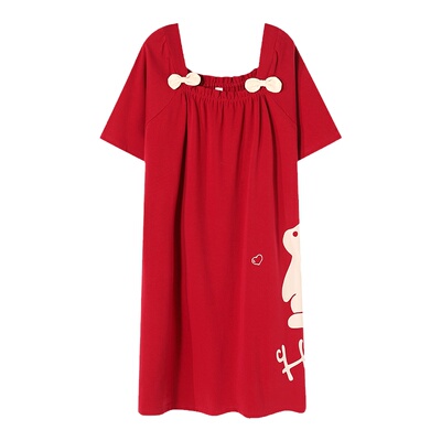 芬腾正品睡裙情侣纯棉薄夏家居服