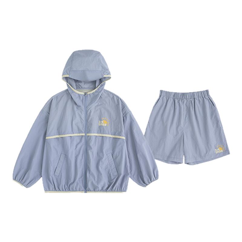 Its smile 「UPF50+」儿童原纱防晒套装男女童凉感抑菌皮肤衣外套