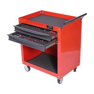 捷科工具车带工具121件维修车多功能五金工具推车汽修机修RC-121S