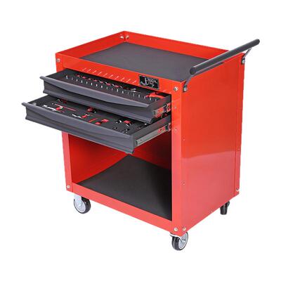 捷科工具车带工具121件维修车