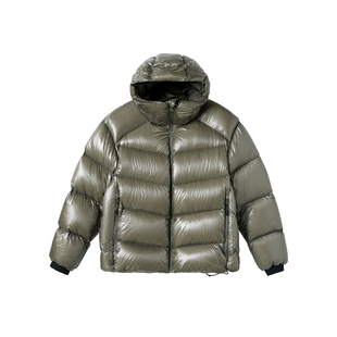 南乙高密度10d超轻量羽绒服冬季90白鸭绒男士连帽外套防钻绒55053