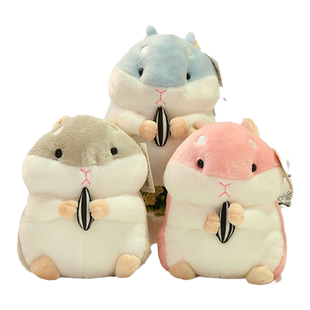 可爱萌少女心胖仓鼠玩偶ins生日礼物土拨鼠布娃娃机公仔毛绒玩具