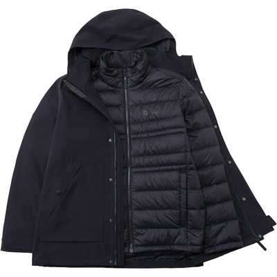 Jack wolfskin/狼爪正品三合一男士羽绒冲锋衣5122091-C0413